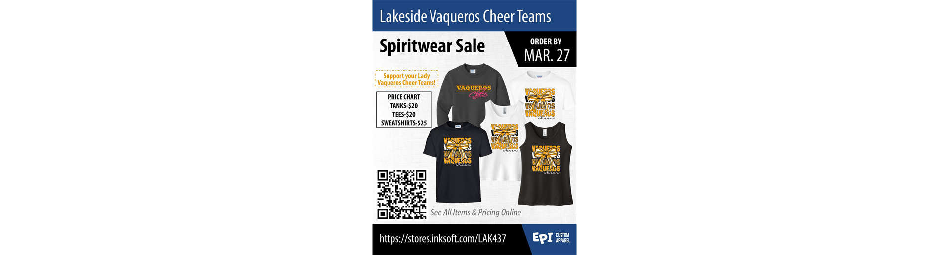 Cheer Merch is on Sale!