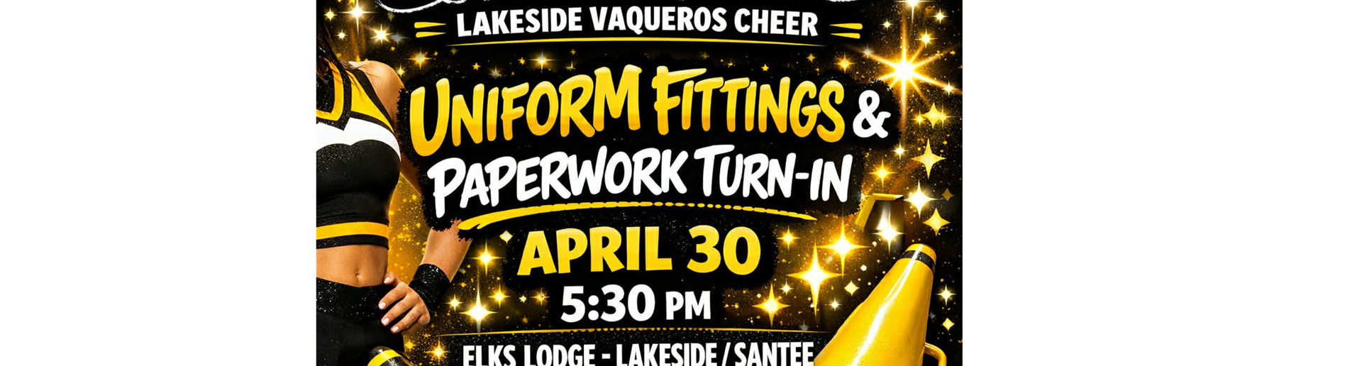 CHEER UNIFROM FITTINGS